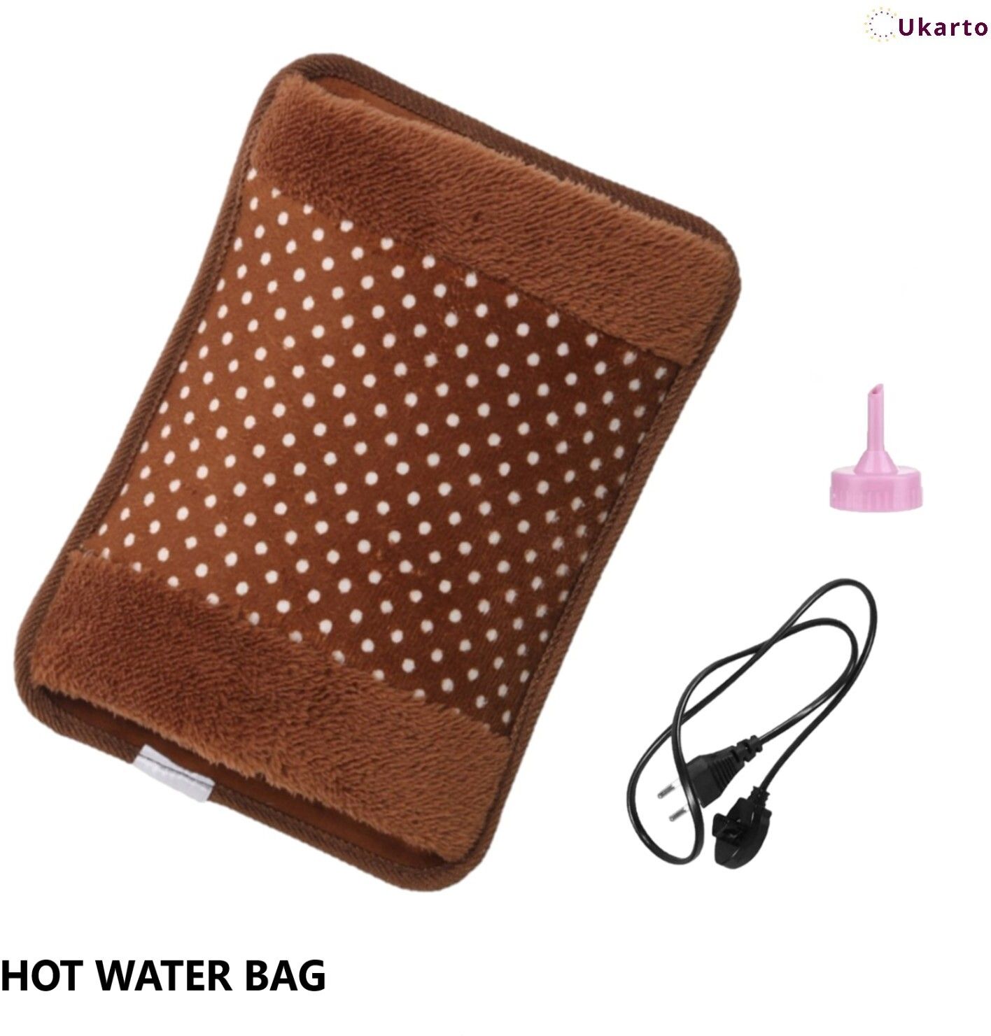 ukarto Electric Hot Water Bag with Heating Pad For Joints, Periods Pain Relief Warm Bag Electrical 1 L Hot Water Bag-picture-2