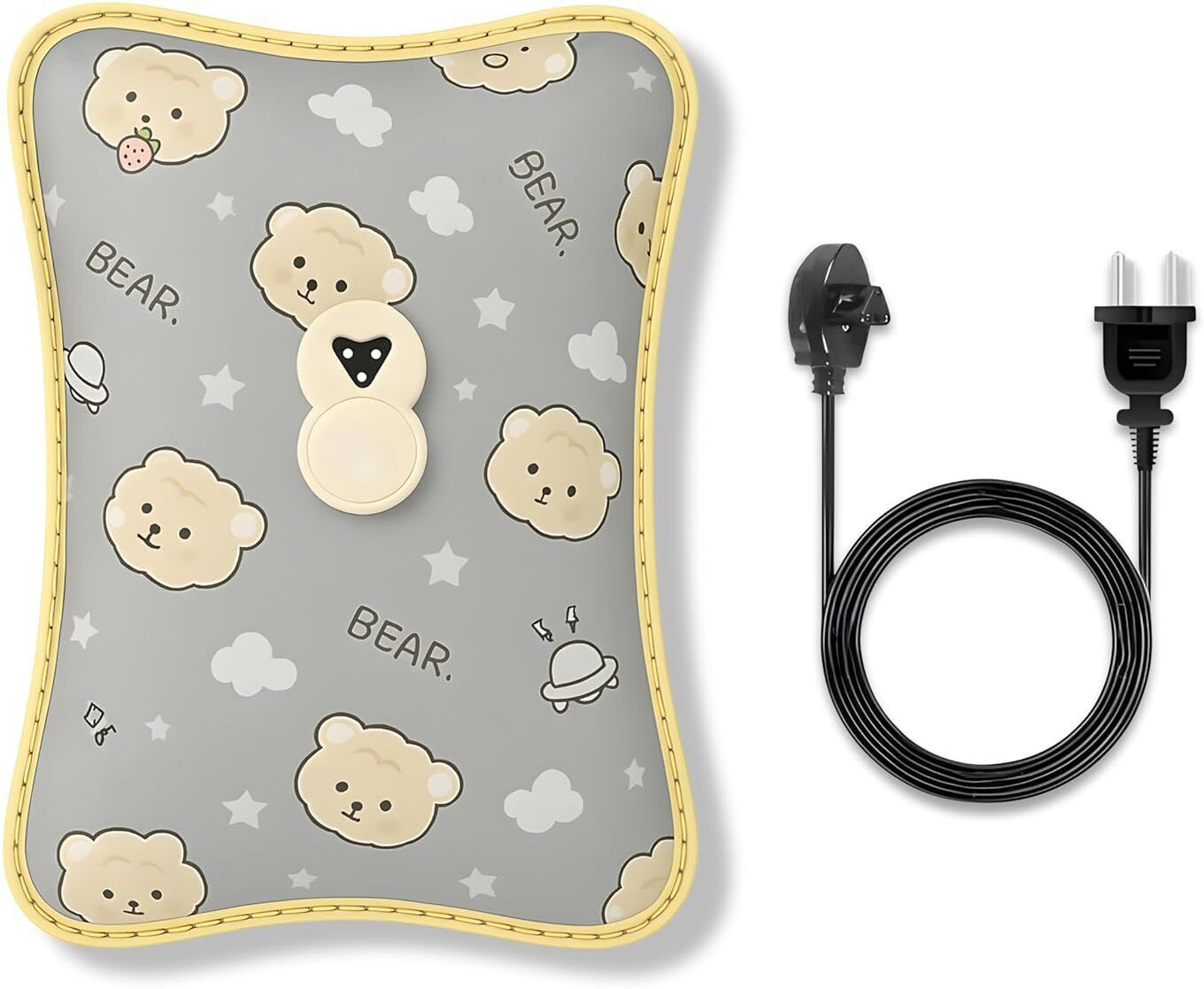 Hot Water Bag Leak Resistant Portable Comfort Warmth Relief, With Cable Use Care Electrical 1000 ml Hot Water Bag