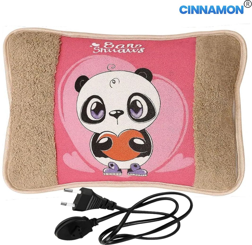 Electric Hot Water Bag Imported Cartoon Velvet Hand Warmer for Women Electric 1 L Hot Water Bag-image-37