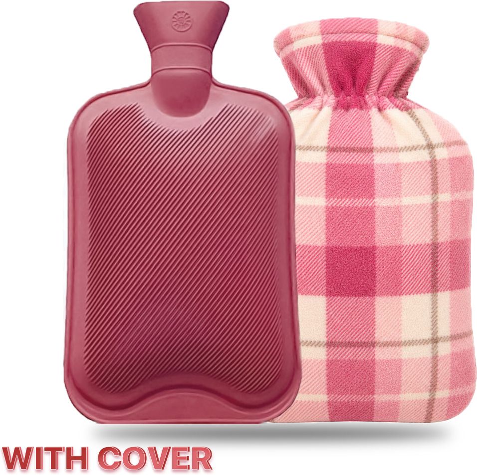 Hot Water Rubber Bottle with Cover for Muscle Pain Relief Non Electric 2 L Hot Water Bag-image-27