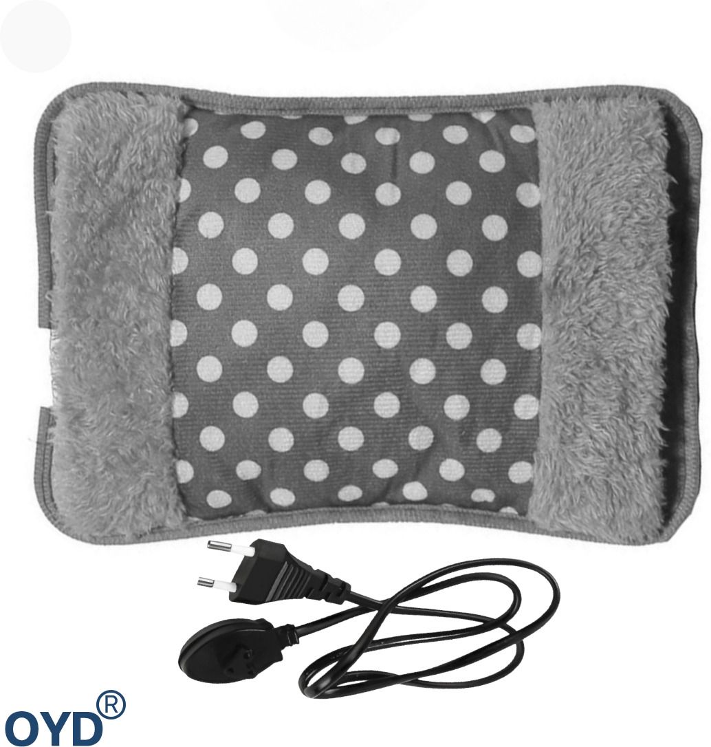 Soft Velvet Electric Hot Water Bag with Built In Hand Warmer Pocket Electric 1 L Hot Water Bag-image-31