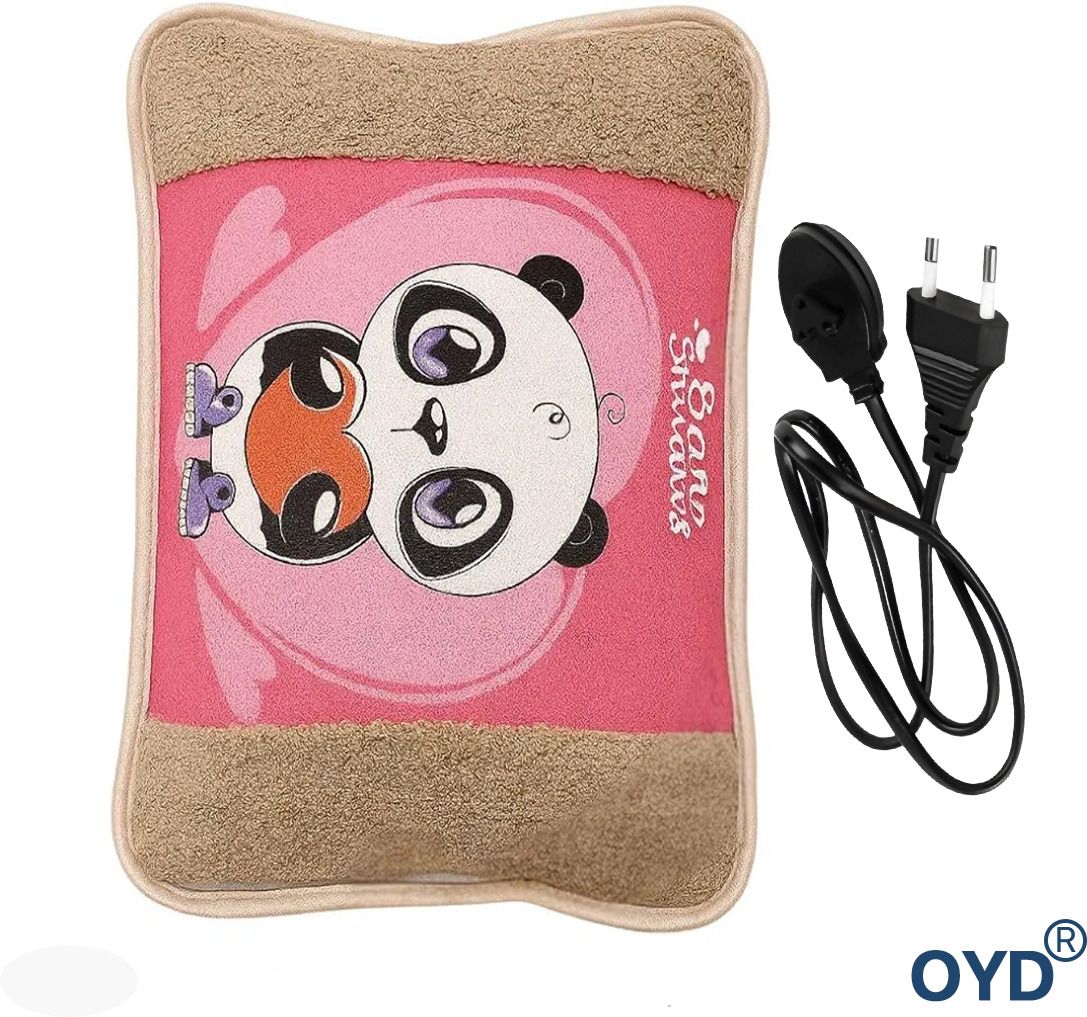 oyd Rechargeable Hot Water Bag Soft Velvet Cartoon Design for Cozy Warmth Electric 1 L Hot Water Bag-picture-24