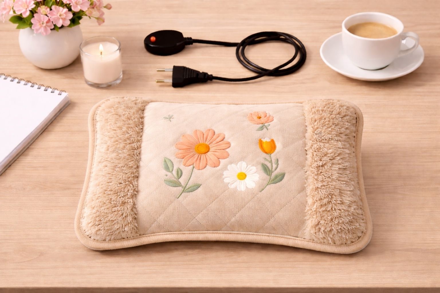 Electric Hot Water Bag Heating Pad | Reusable Pain Relief Heat Pad Back, Knee Pain & Winter Warmth | Leak-Proof Multi Colour Assorted Design Velvet 900 ml Hot Water Bag-image-41