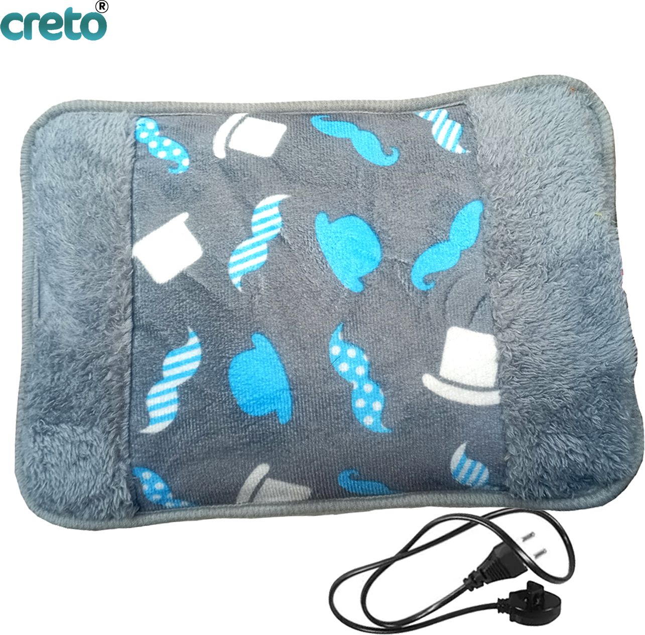 Gel Filled Extra Soft Velvet Fur Heating Bag 100% Leak Proof Electric 1 L Hot Water Bag