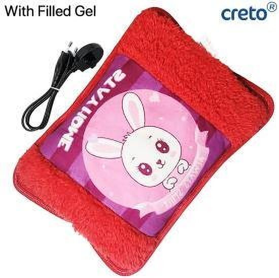 Premium Imported Electric Hot Water Bag Cartoon Velvet Hand Warmer electric 1 L Hot Water Bag-image-46