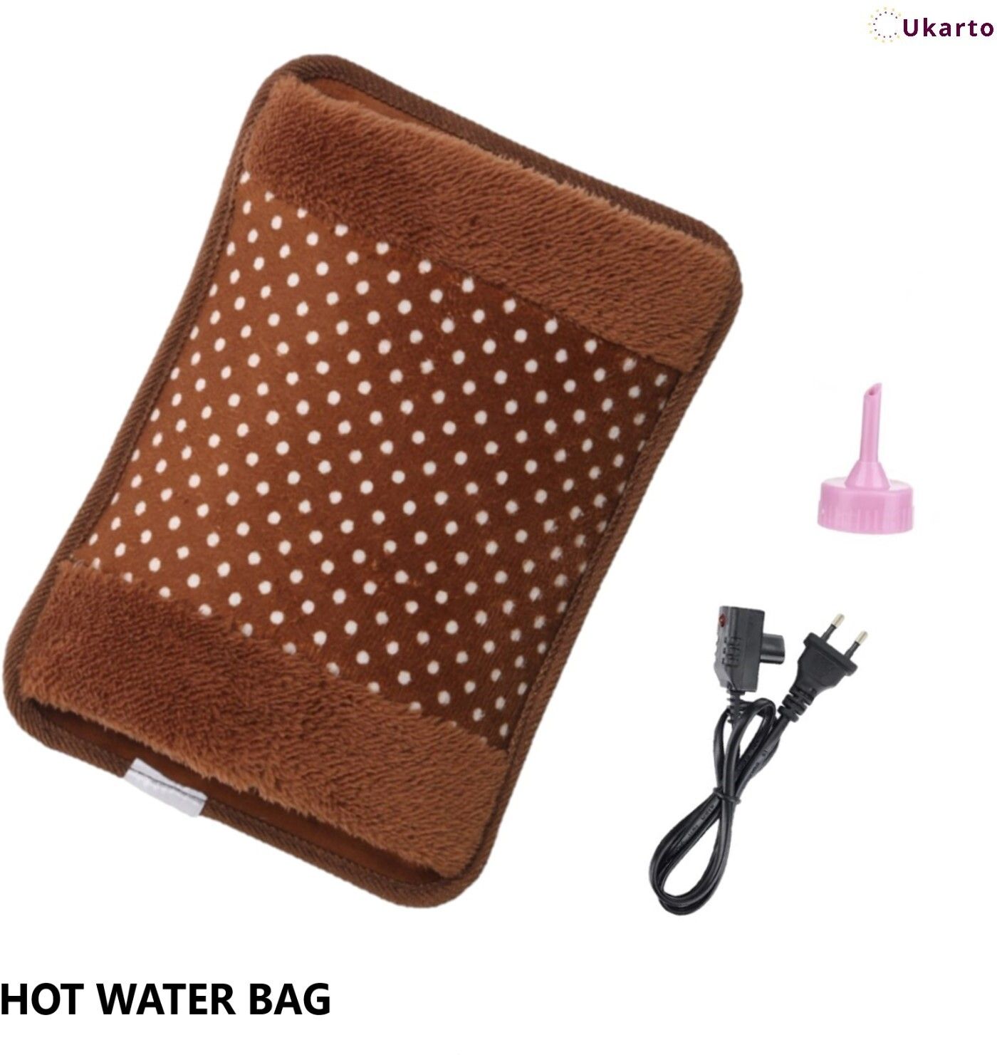 ukarto Electric Hot Water Bag with Heating Pad For Joints, Periods Pain Relief Warm Bag Electrical 1 L Hot Water Bag-picture-1