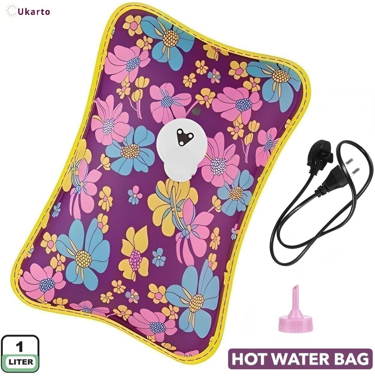 Electric Hot Water Bag For Joints Periods Cramp Back Pain Relief Warm Bag Electrical 1000 ml Hot Water Bag-image-2