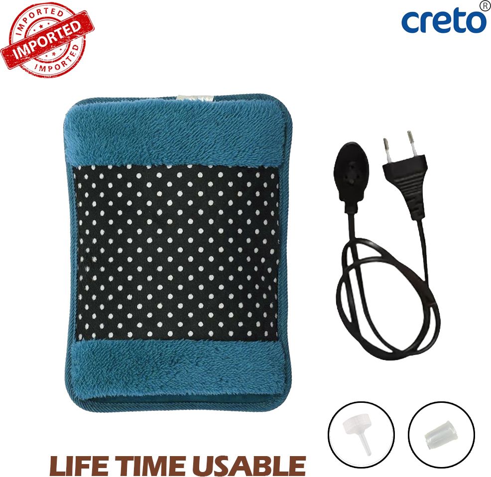 Electric Hot Gel Bag | Auto Power Cut off Saftey | Soft Fur Surface Electric 1 L Hot Water Bag-image-40