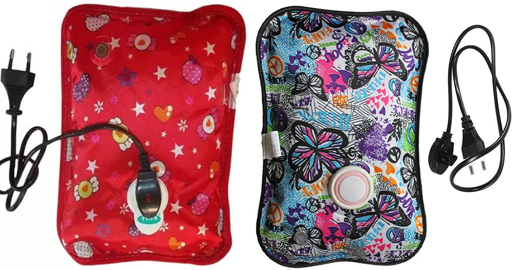 Pack of 2 Hot Water Gel Pad Rechargeable Electric Heating Pad Electric 1 L Hot Water Bag-image-40