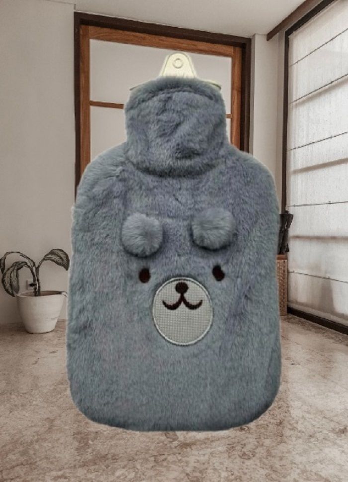 Premium Hot Water Rubber Bag with Soft Plush Cover For Cramp_Back Pain Relief Non-Electrical 2 L Hot Water Bag-image-48