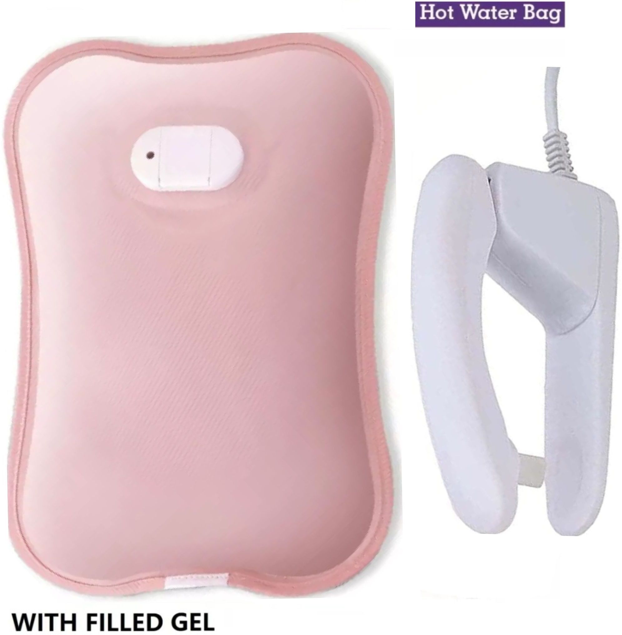 biy enterprise Premium heating bag | heating bag | 6 Layer Electrical Hot Water Bag(Pink) hot water bag for period cramp and muscles joint pain 900 ml Hot Water Bag-picture-21