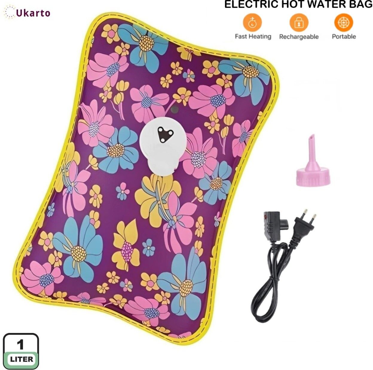 Electric Hot Water Bag For Joints Periods Cramp Back Pain Relief Warm Bag Electrical 1000 ml Hot Water Bag-image-3