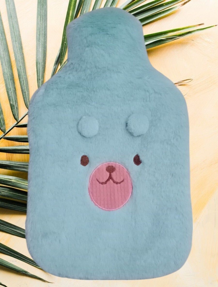 Comfirt Hot Water Rubber Bag with Soft Plush Fur Pocket Cover For Body Ache Non-Electrical 2 L Hot Water Bag-image-33