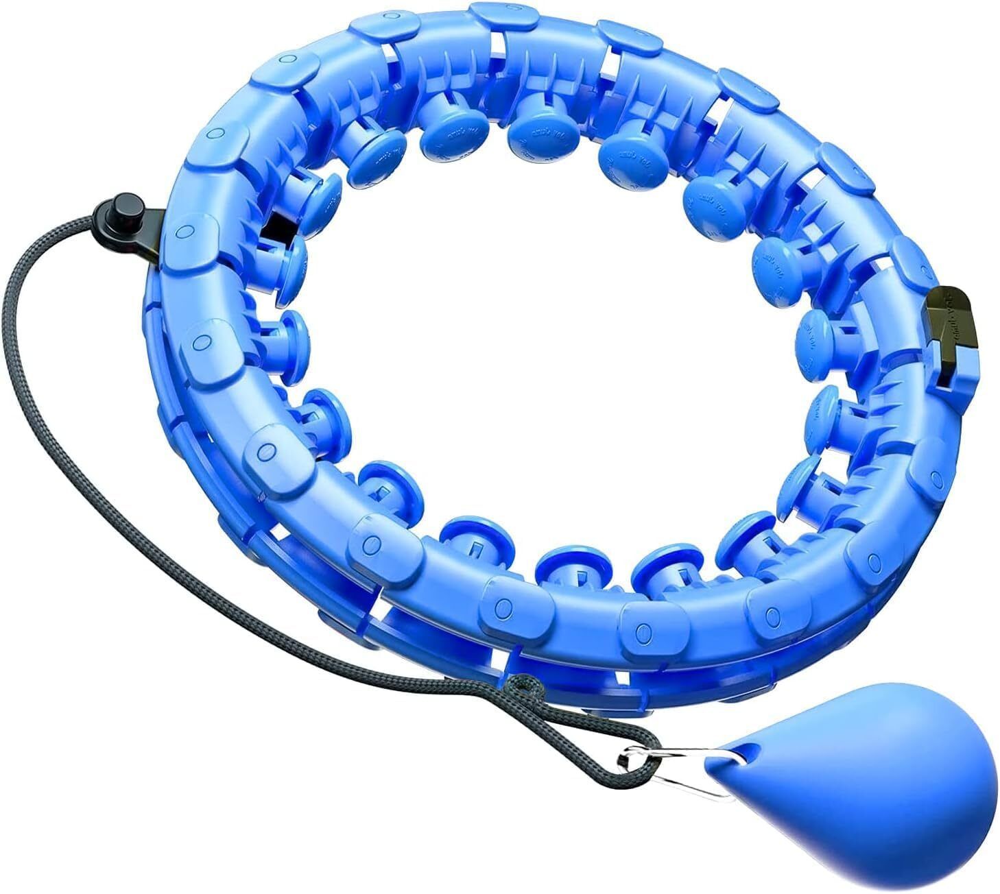 elexa Weighted Hula Ring Hoop Weight Loss Circle Detachable with 24 Ring Ab Exerciser-picture-24