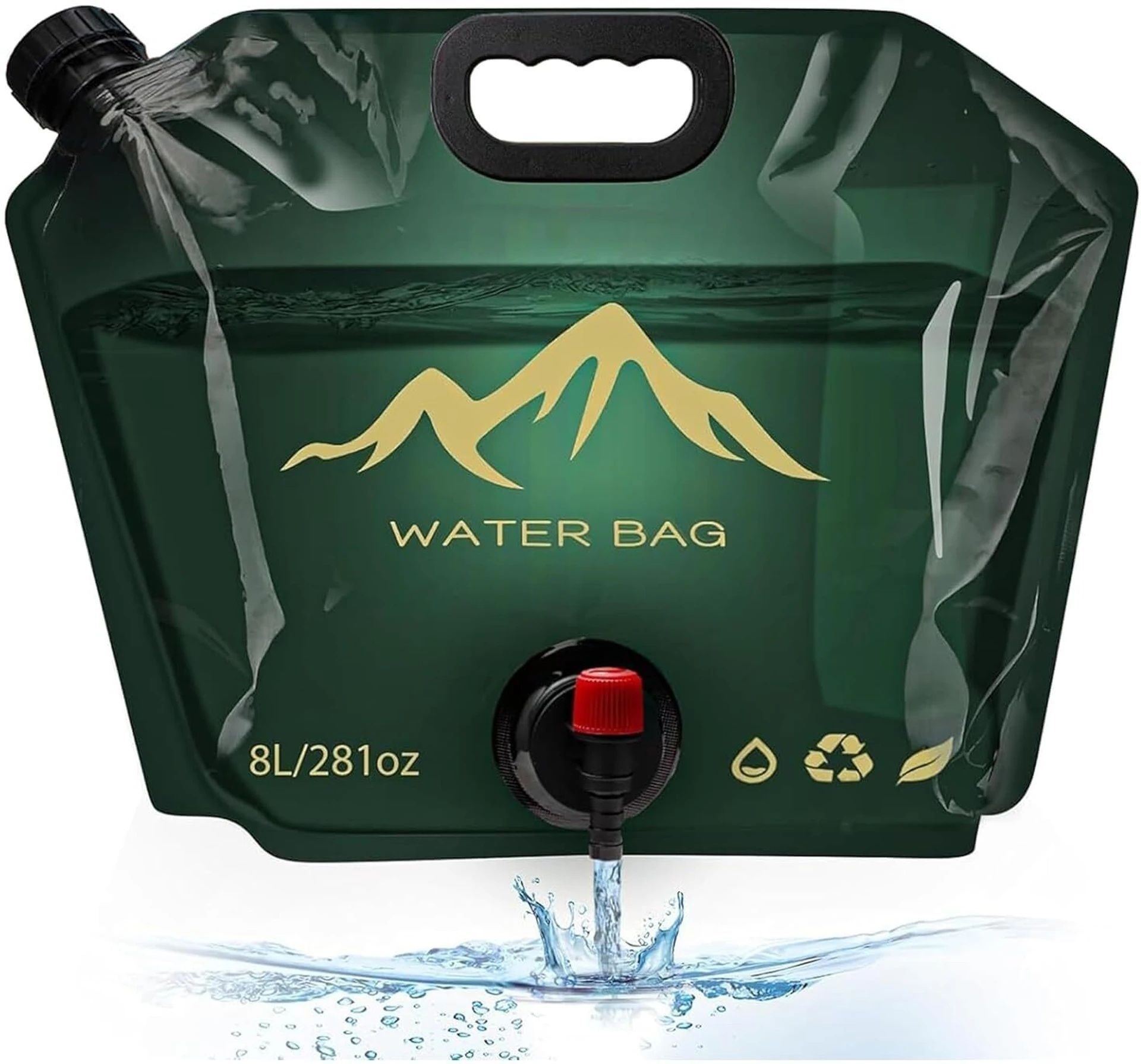 horizonite Collapsible Emergency Water Storage Bag 8L, BPA-Free,Foldable,Hiking,Outdoor Use Hydration Pack-picture-41