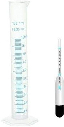 amazingfind Milk Lactometer For Testing Milk Gravity at Home with 100ml Measuring Cylinder Hydrometer image 1