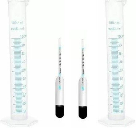 nexa Measuring Cylinder 100ml With Lacometer For Kitchen Or Lab Purpose (2 Unit Each) Hydrometer-picture-25