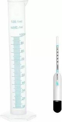 nexa Lactometer with 100ml Measuring cylinder For Testing Milk Purityat Home Hydrometer-picture-22