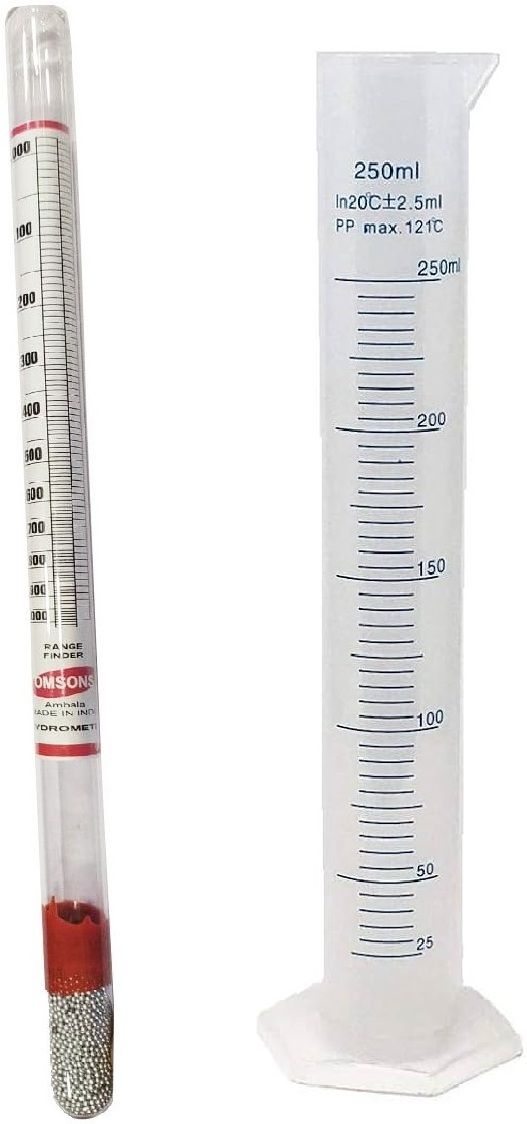 labz Hydrometer for Heavy Liquid(1,000-2,000 range) With Cylinder (250 ml) Hydrometer-picture-22
