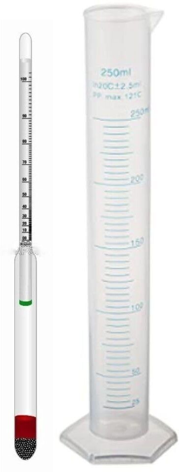 labz Alcoholmeter 0-100 Spirito meter Spirits, Hydrometer With 250ml Jar Hydrometer-picture-34