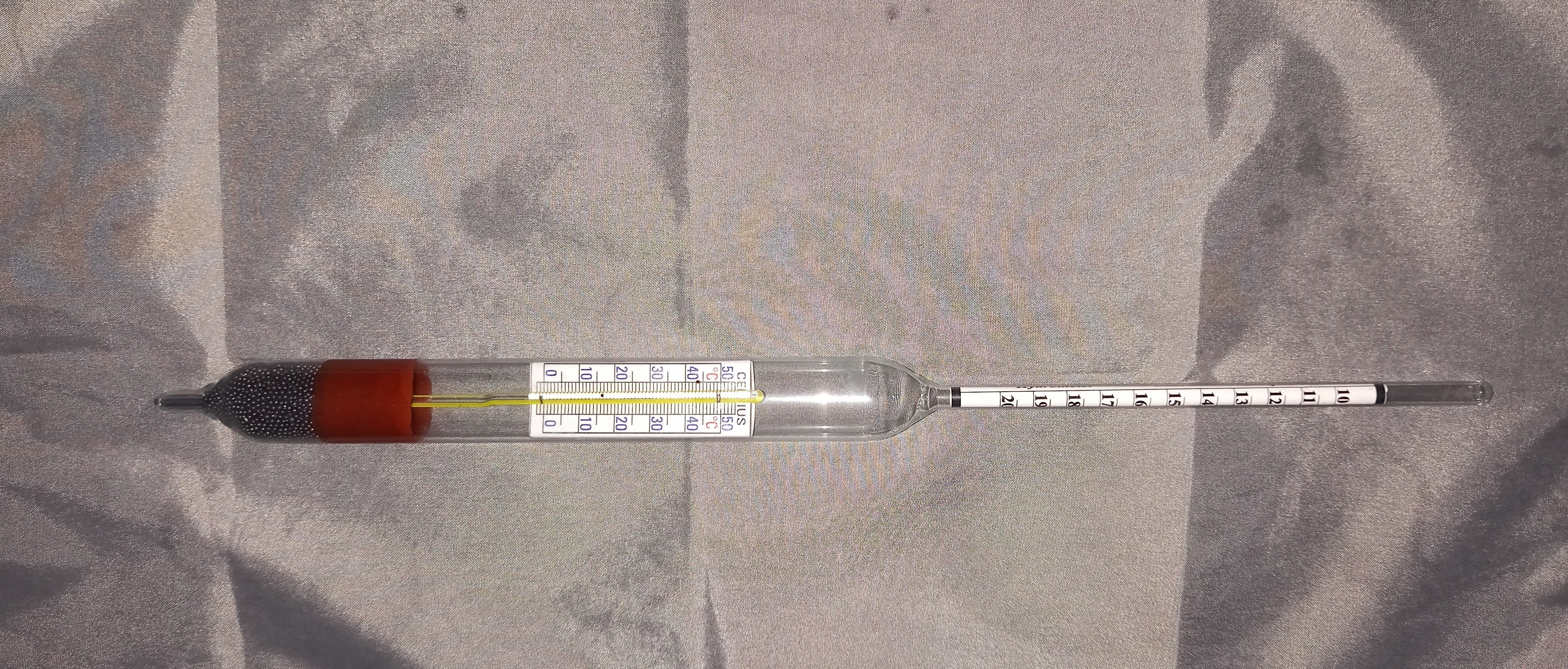 satmed Brix Hydrometer with Thermometer Hydrometer image 1