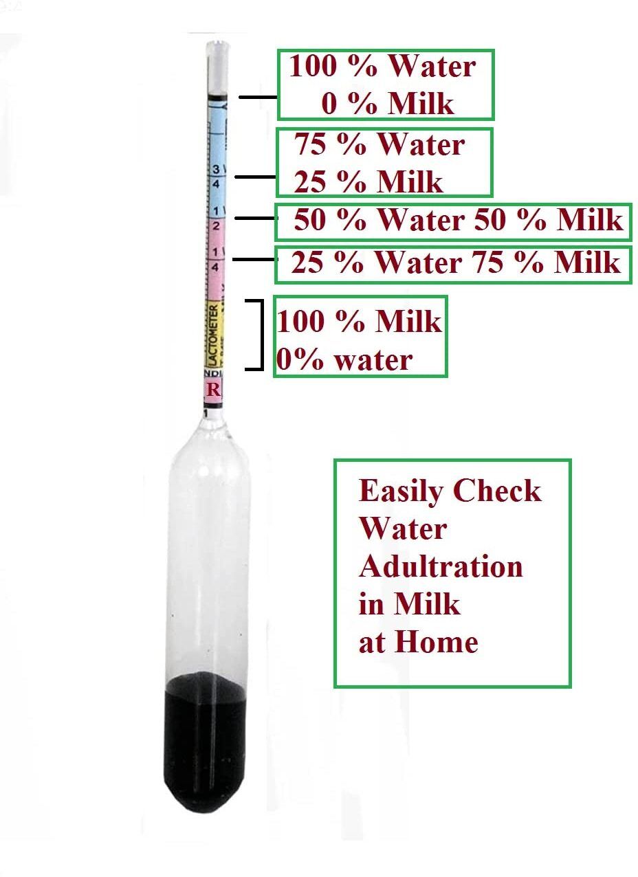 1-Milk Lactometer for checking Milk Purity with in a Minute Test Kit Hydrometer