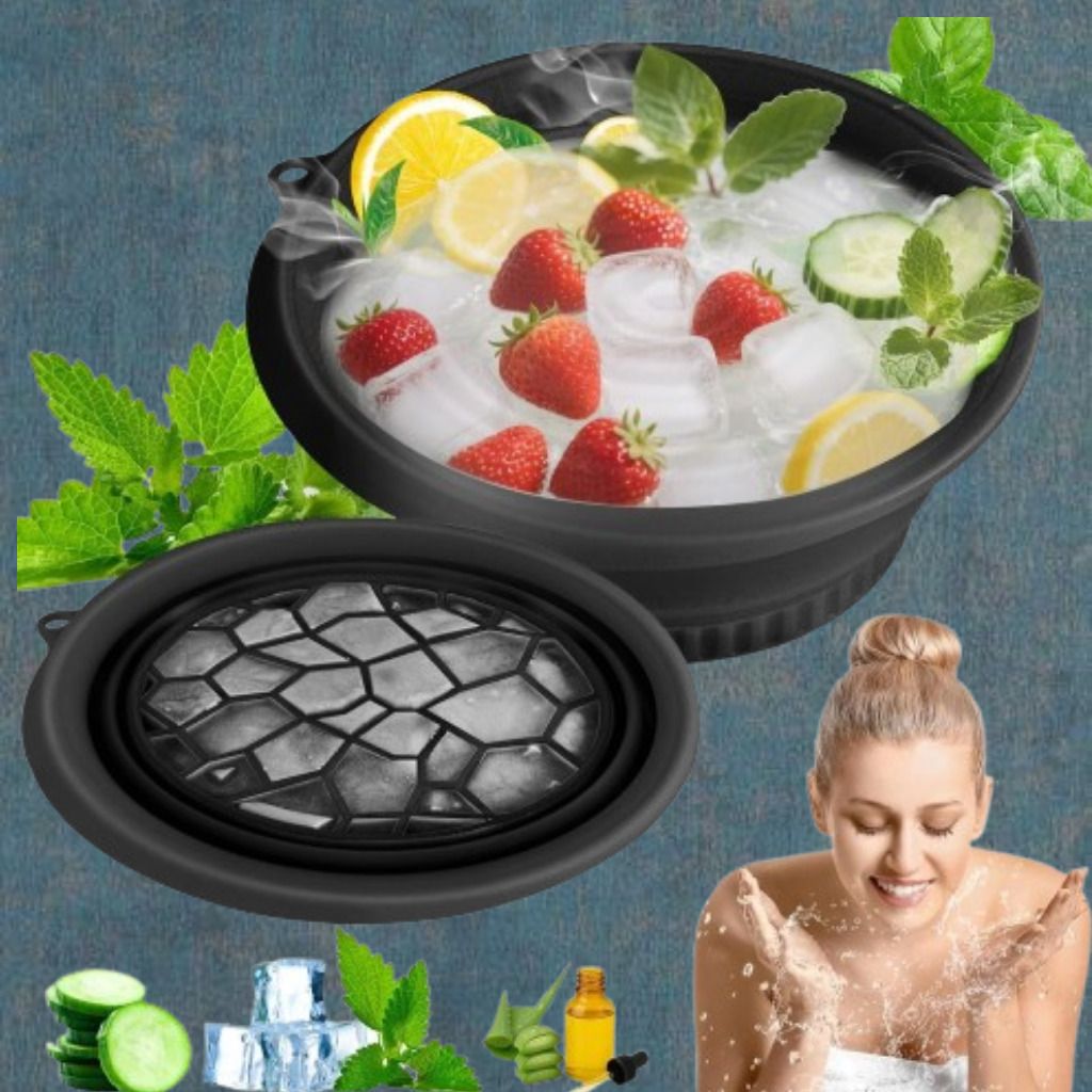 zucline Silicone Massage Bowl Ice Bucket with Lid and Convenient Storage Disposable-picture-5