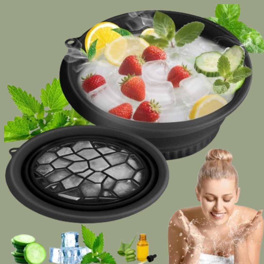zucline Silicone Massage Bowl Ice Bucket with Strong Build for Outdoor Use Disposable-picture-42