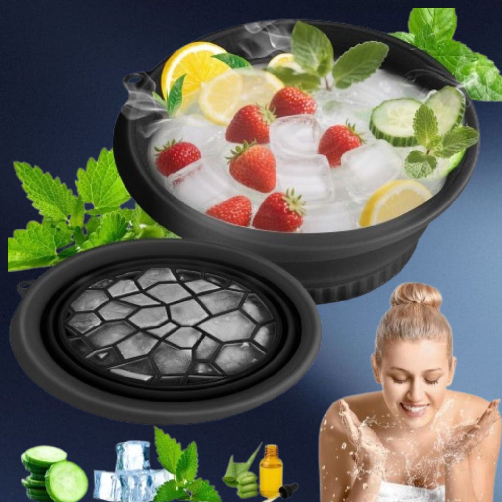 zucline Silicone Massage Bowl Ice Bucket with Smooth Edges and Finish Disposable-picture-22