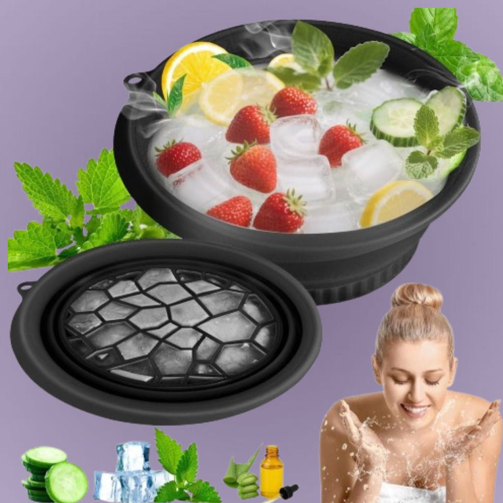 zucline Silicone Massage Bowl Ice Bucket with Durable Lid for Tight Seal Disposable-picture-33