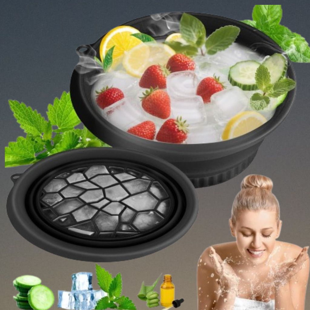 zucline Silicone Massage Bowl Ice Bucket with Strong Lid Closure Disposable-picture-40