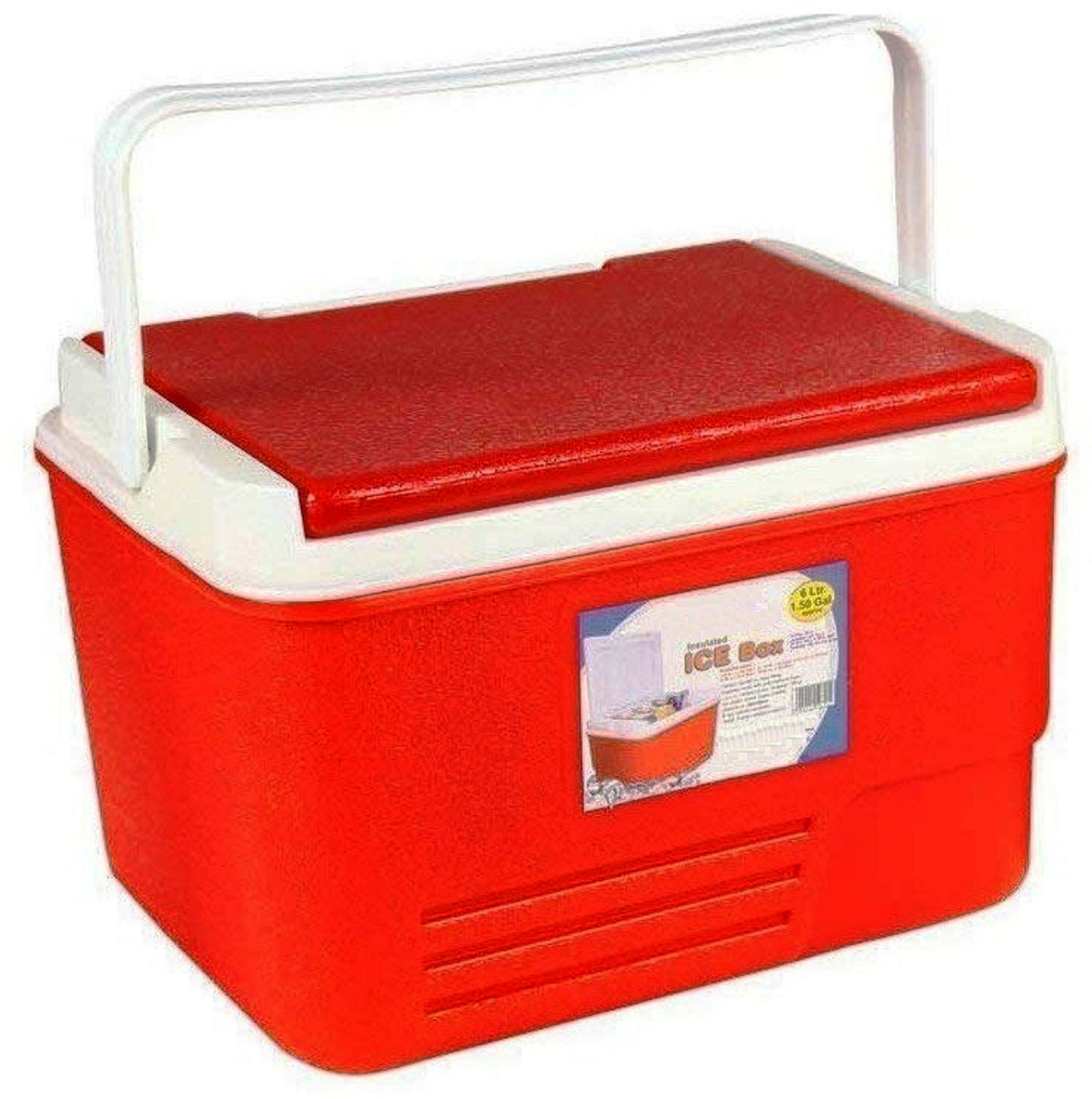 6 L Plastic Insulated Ice Cube Box _ ( 6 L _ Red ) Ice Bucket-image-28