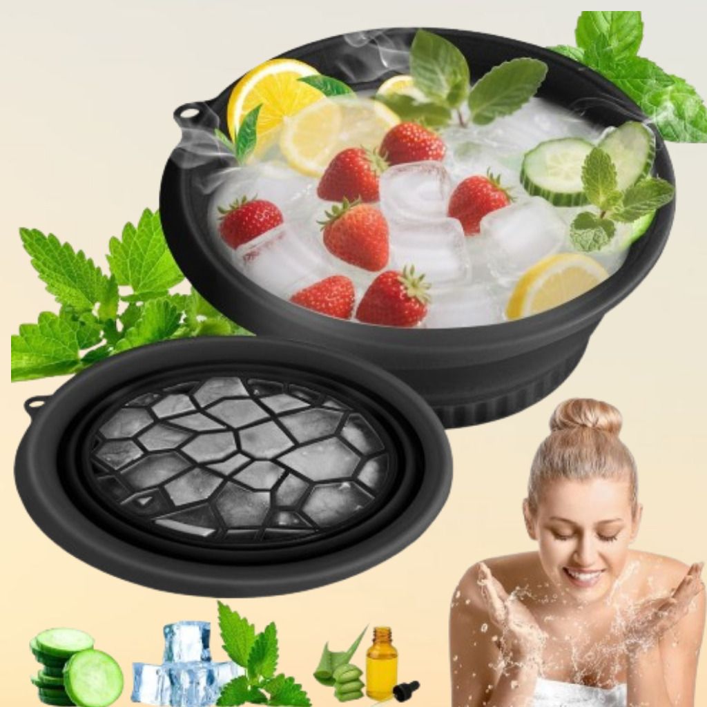 zucline Silicone Massage Bowl Ice Bucket with Modern Finish and Design Disposable-picture-3