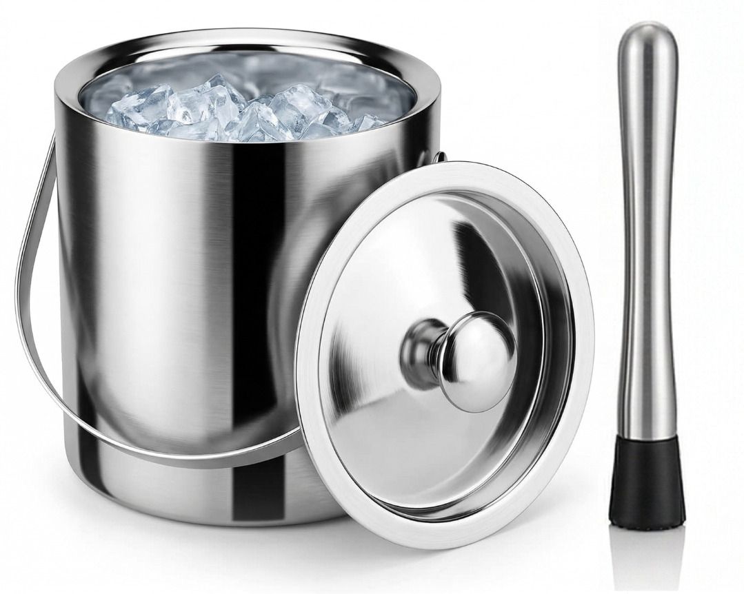 i'm naturals 1 L Steel Baraf Bucket for Whisky, Daru, Parties Ice Bucket-picture-47