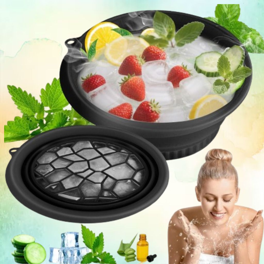 zucline Silicone Massage Bowl Ice Bucket with Long Lasting Ice Retention Disposable-picture-26