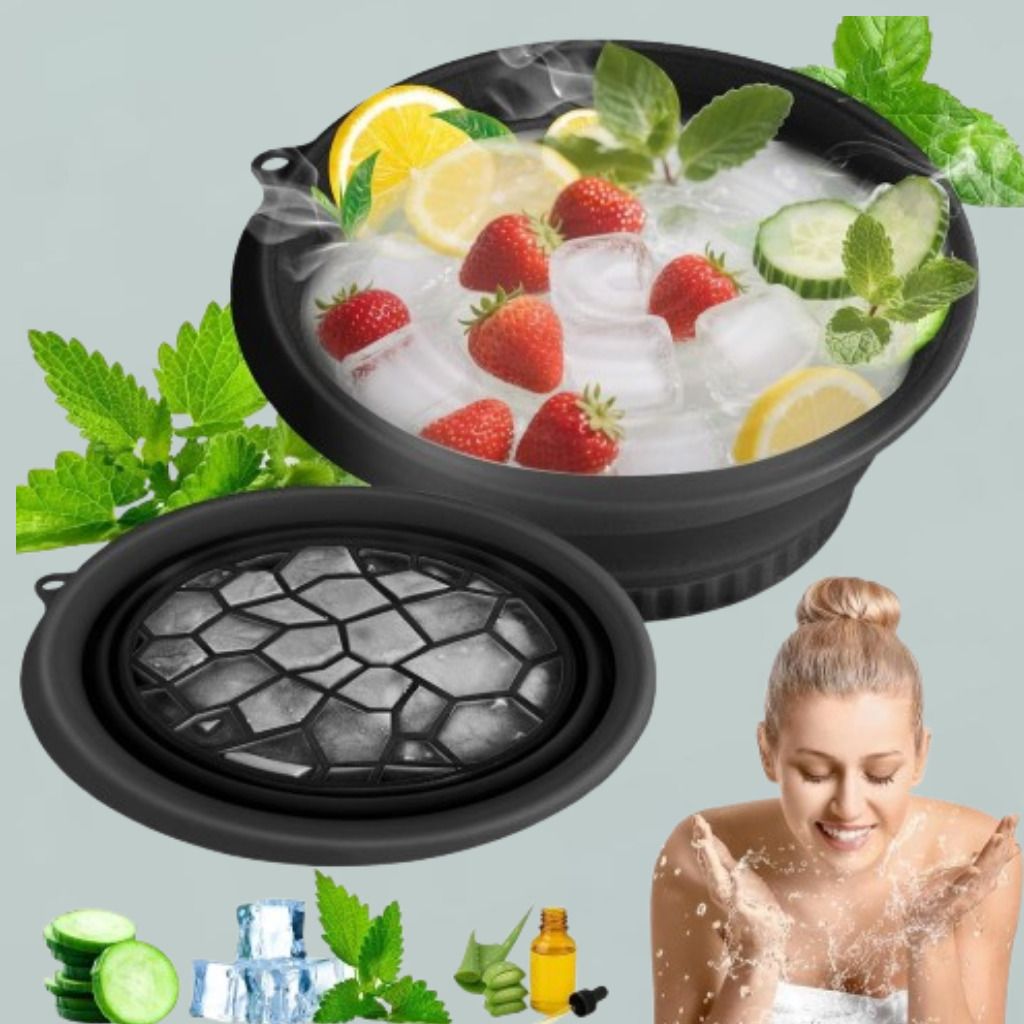 zucline Silicone Massage Bowl Ice Bucket with Lid for Clean and Safe Storage Disposable-picture-39