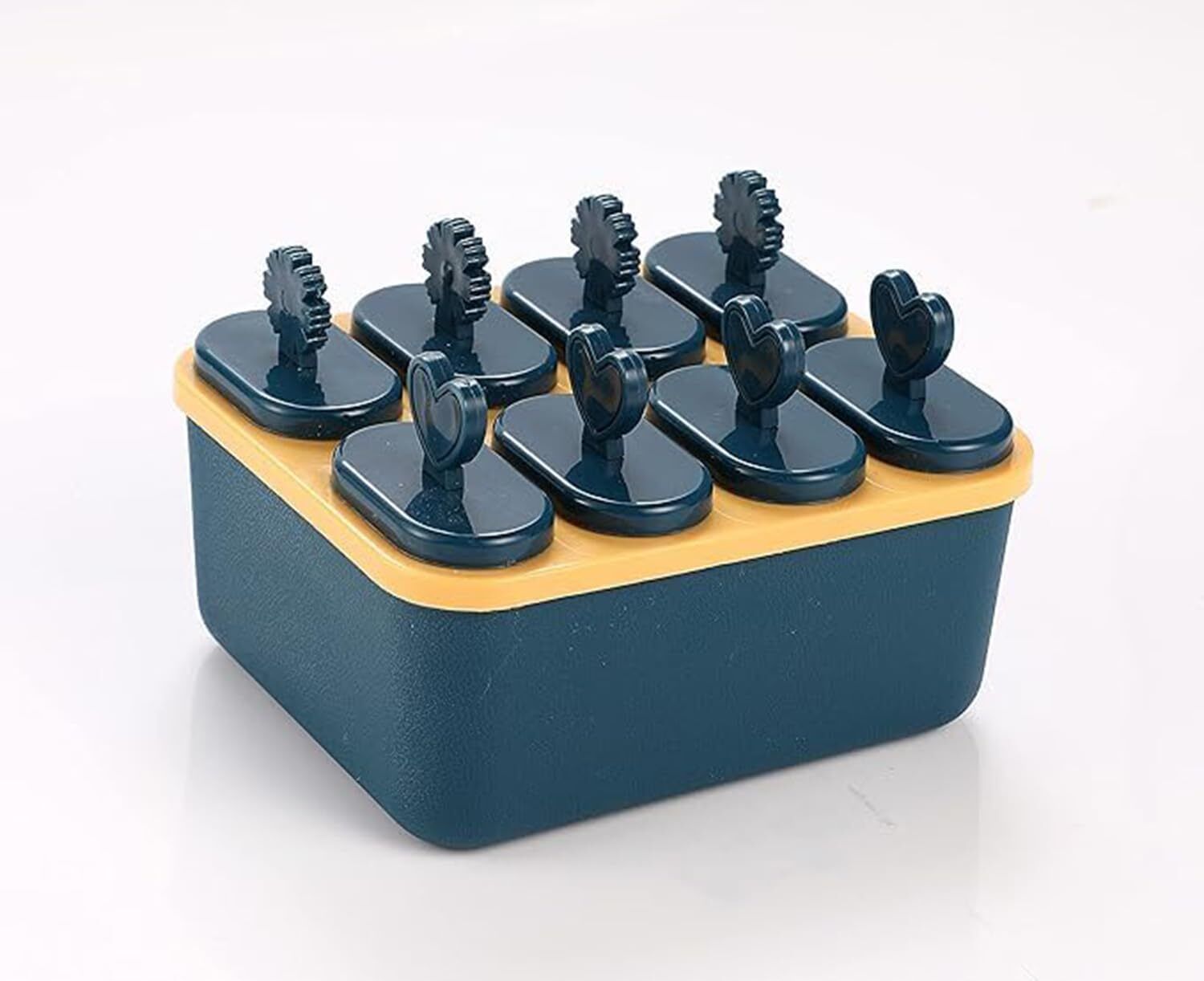 Popsicle Molds 8 Ice Pop Makers Reusable Ice Cream Mold DIY Popsicles Tray Multicolor Plastic Ice Cube Tray-image-47