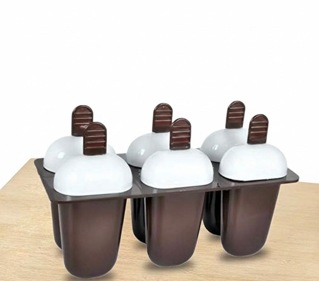 Ice Cream Maker / Kulfi Mould / Popsicle Mould , Brown Brown Plastic Ice Cube Tray-image-41