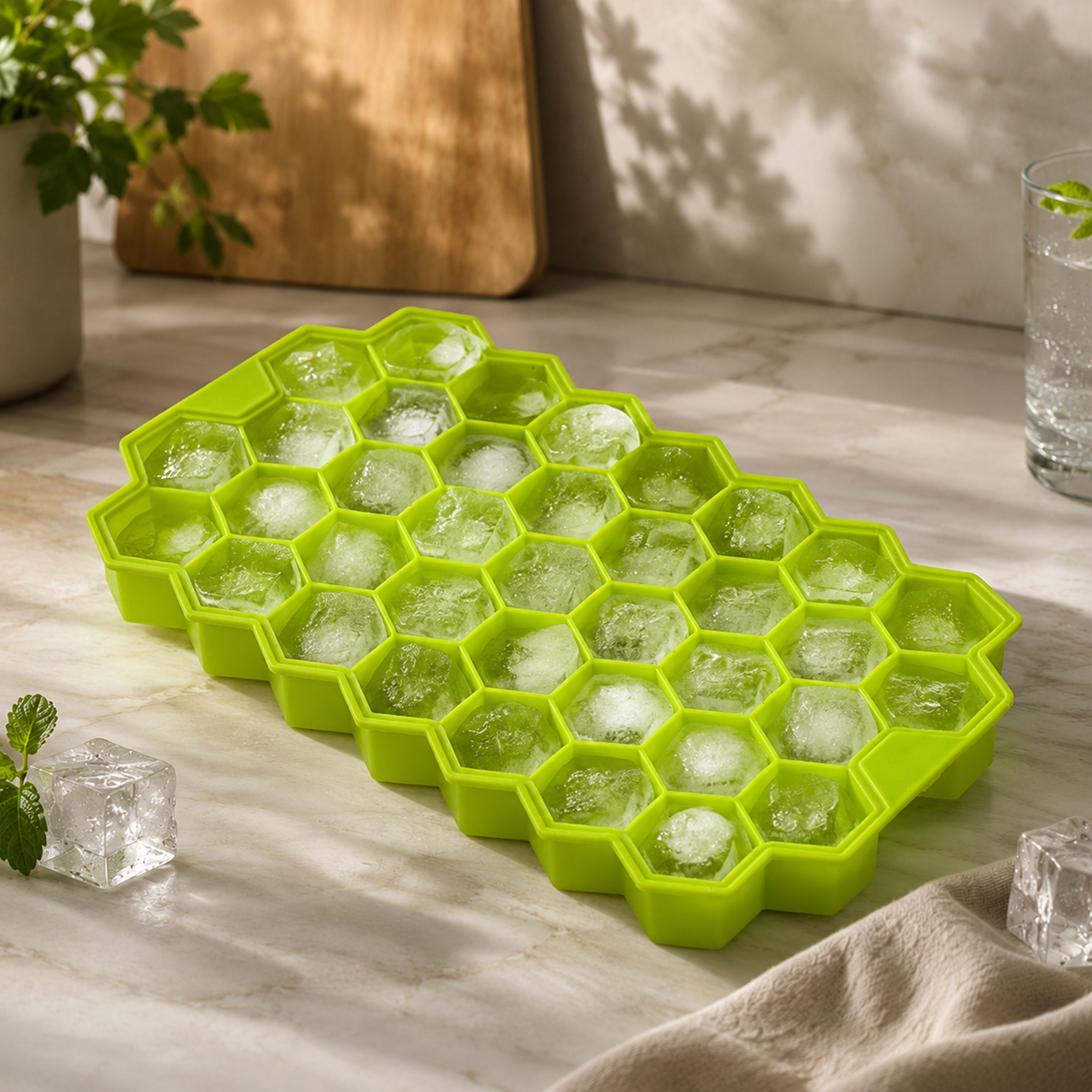 Xaipro Green Silicone Ice Cube Tray-picture-41