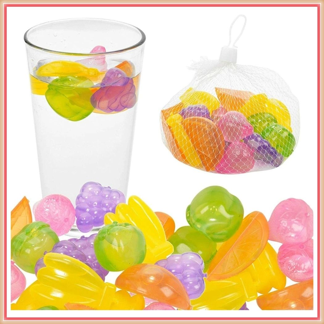 arkonnect Reusable Fruit Cooling Cubes for Lemonade Juice and Water Pack of 20 Multicolor Silicone Ice Cube Tray-picture-26