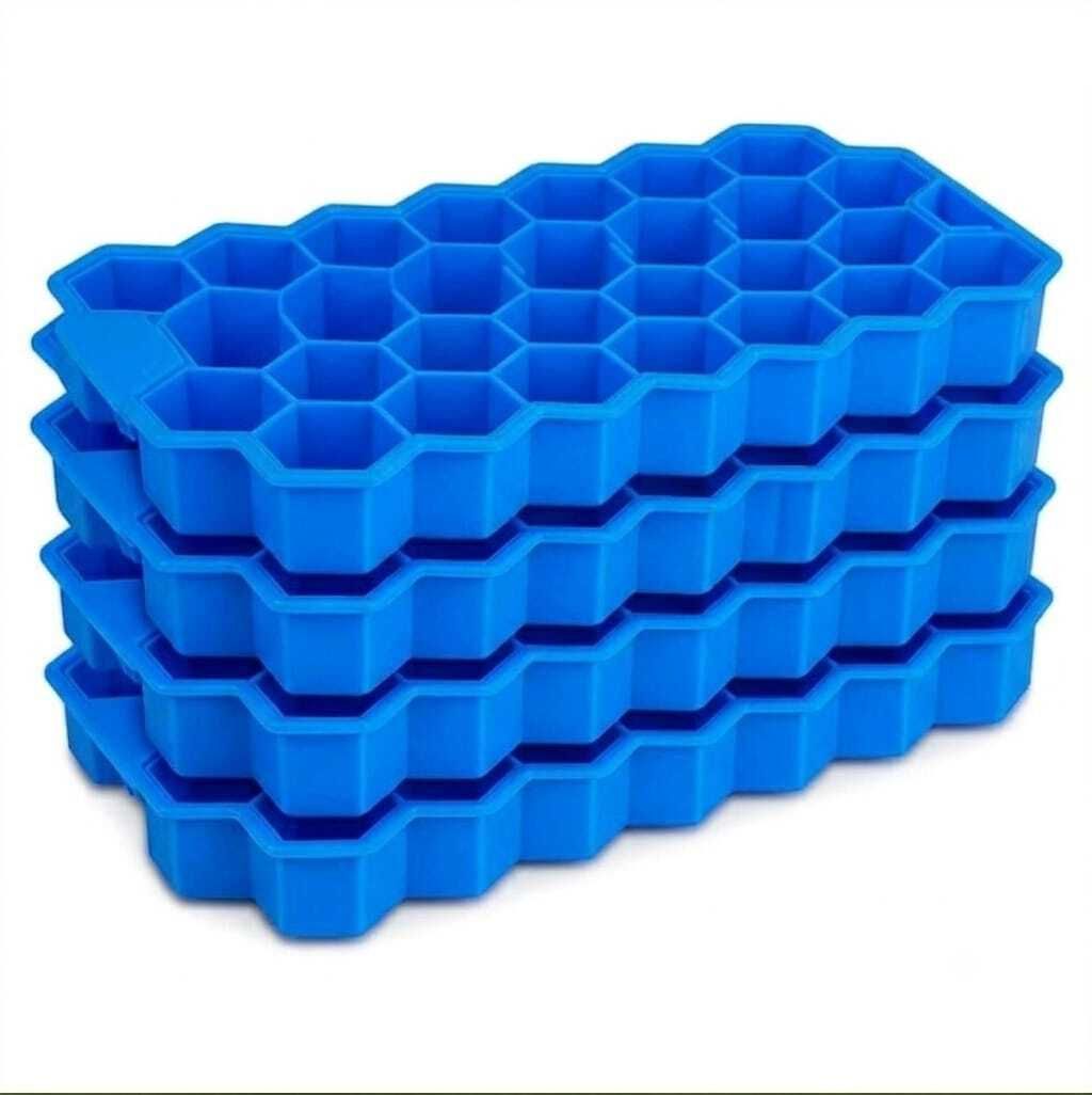 nephila Premium Flexible Silicone Ice Cube Tray Easy Release Ice Maker Blue Silicone Ice Cube Tray-picture-16