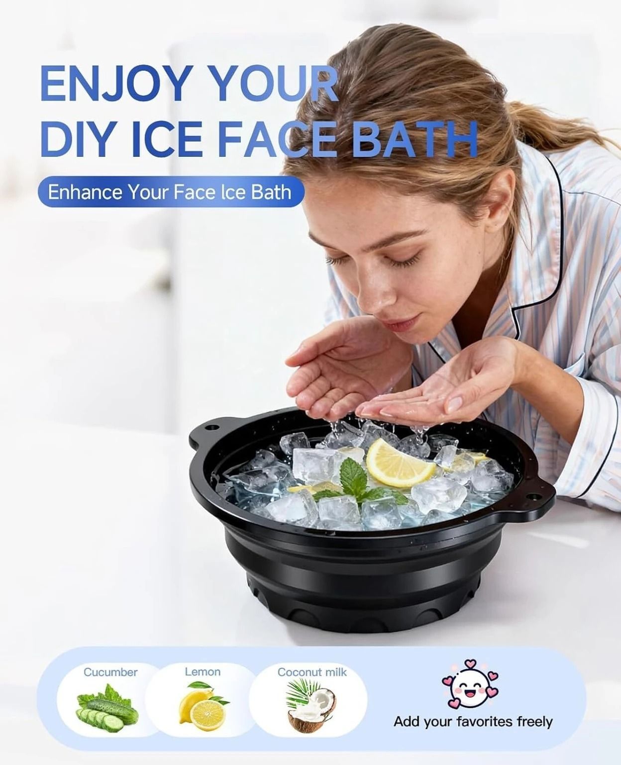 Silicone Ice Face Bowl for Skin Care Ice Facial Therapy Bowl for Glowing Skin Black Silicone Ice Cube Tray-image-38