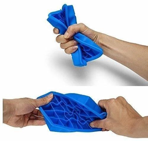24 ICE Cube HOT Silicone Freeze Mold These ice Cube Trays are Made of Silicone. Each Tray can Make 24 Beautifully Sized Cubes. Ideal for Home use, Parties, and Bars. Multicolor Silicone Ice Cube Tray-image-32