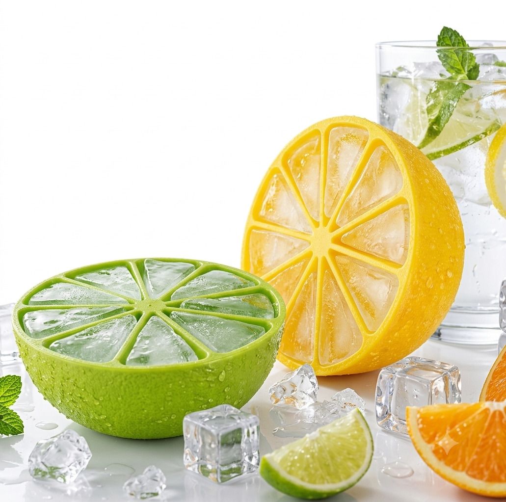 Silicone Lemon Shaped Ice Cube Tray Multicolor Silicone, Plastic Ice Ball Tray-image-29