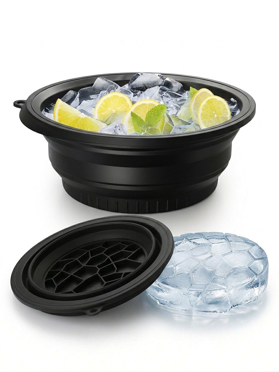 anant shri ventures Black Silicone Ice Cube Tray-picture-14