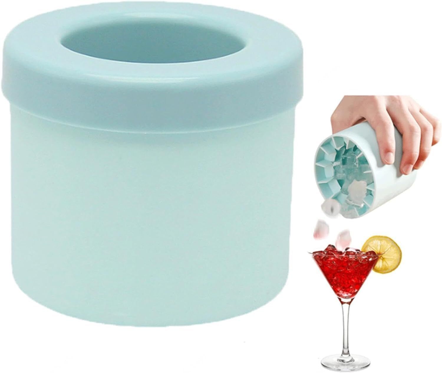 sochep Cylinder Silicone Mini Ice Cube for 60 Mold Holds Cocktail and Soft Drinks Green Silicone Ice Cube Tray-picture-24