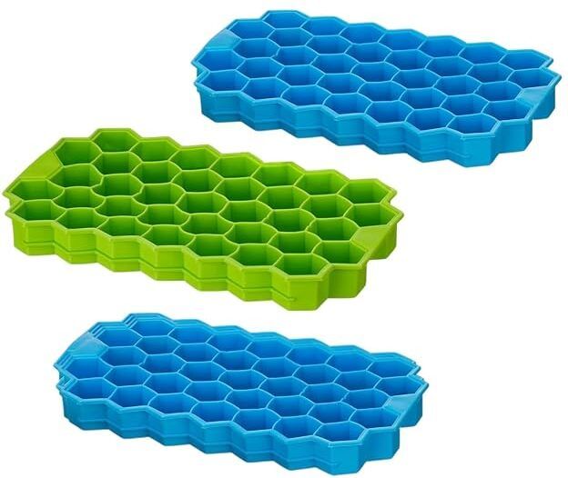 Silicone Honeycomb Ice Cube Tray Multicolor Silicone Ice Cube Tray-image-15
