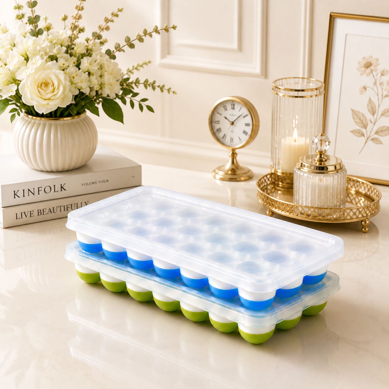 sprinkle 1x pop up ice tray 29 Blue Silicone Ice Cube Tray-picture-34