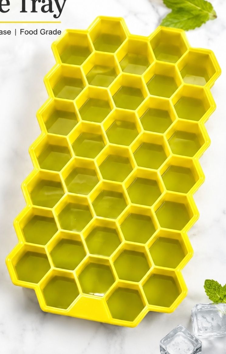Yellow Silicone Ice Cube Tray-image-27