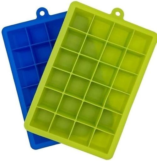 syologix CUBE ICE TRAY PACK OF 2 Multicolor Silicone Ice Cube Tray-picture-23